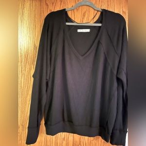 Free People Black Oversized Thermal